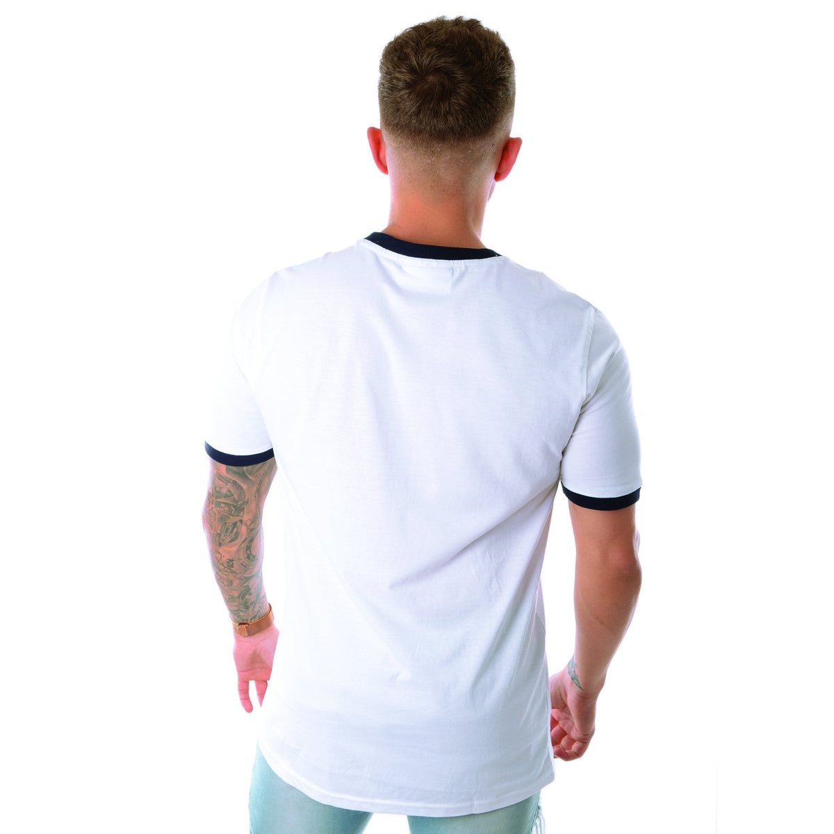 Fila Vintage Rosco LM932965 Small Logo Ringer T-Shirt