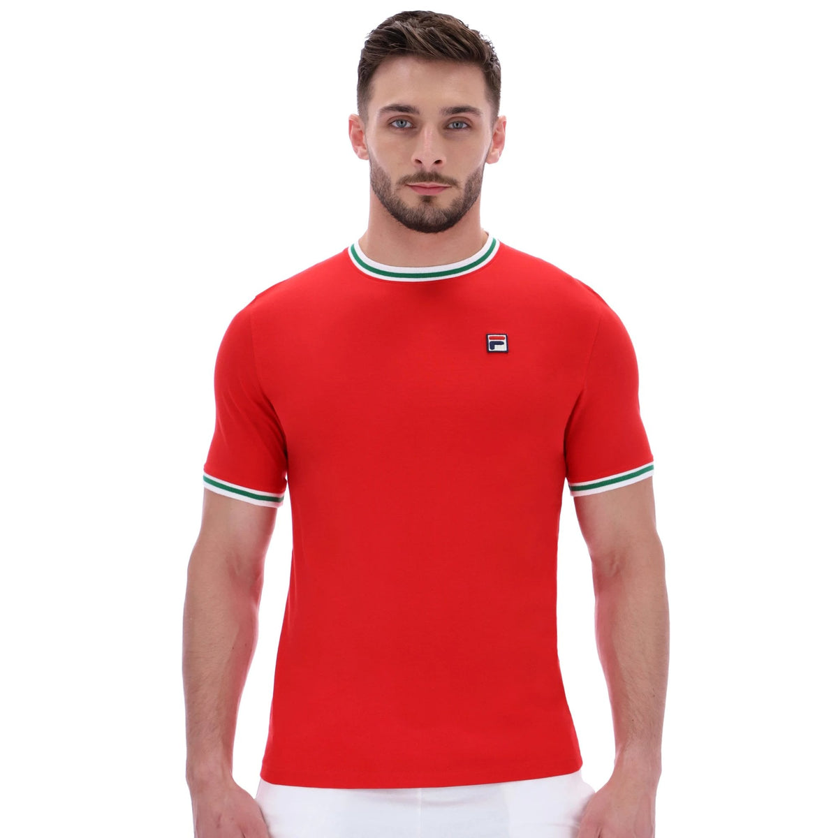 Fila Vintage Flank MEF001 616 Essential Ringer Half Sleeve T-Shirt
