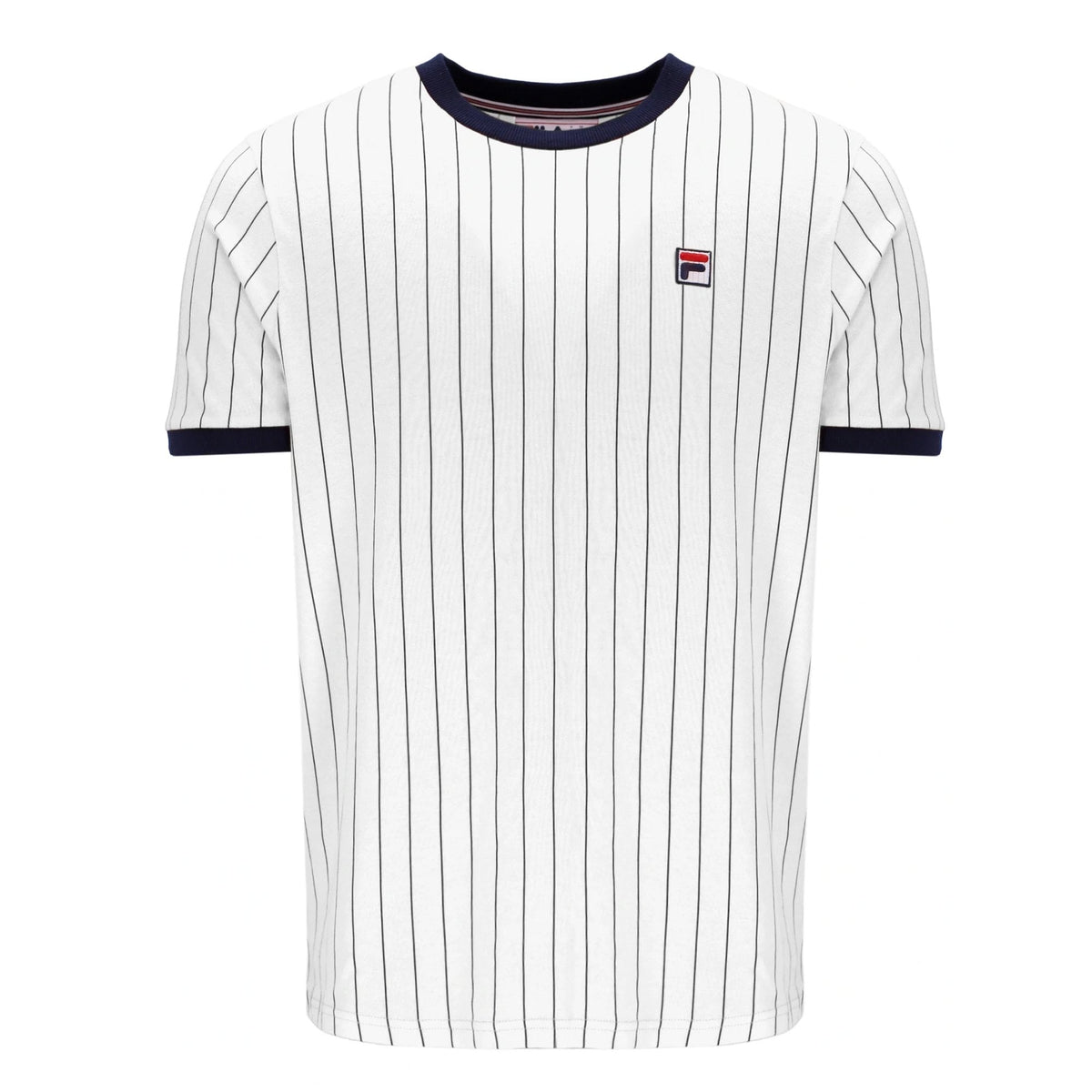 Fila Vintage Deniz MH001 Pinstripe Ringer Half Sleeve T-Shirt