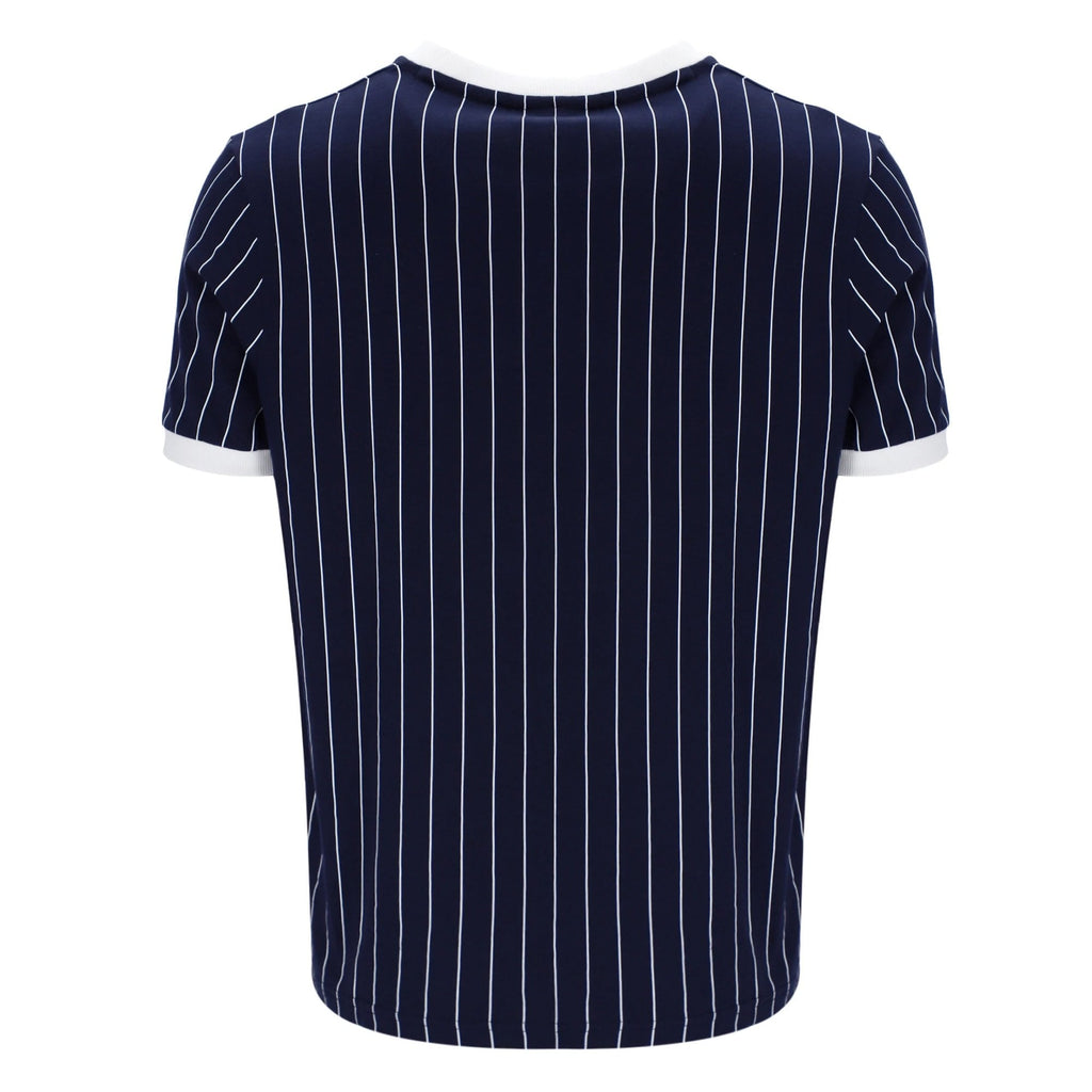 Fila Vintage Deniz MH001 Pinstripe Ringer Half Sleeve T-Shirt