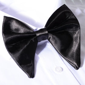 CB Satin Big Bow Tie Plus Free Handkerchief Set