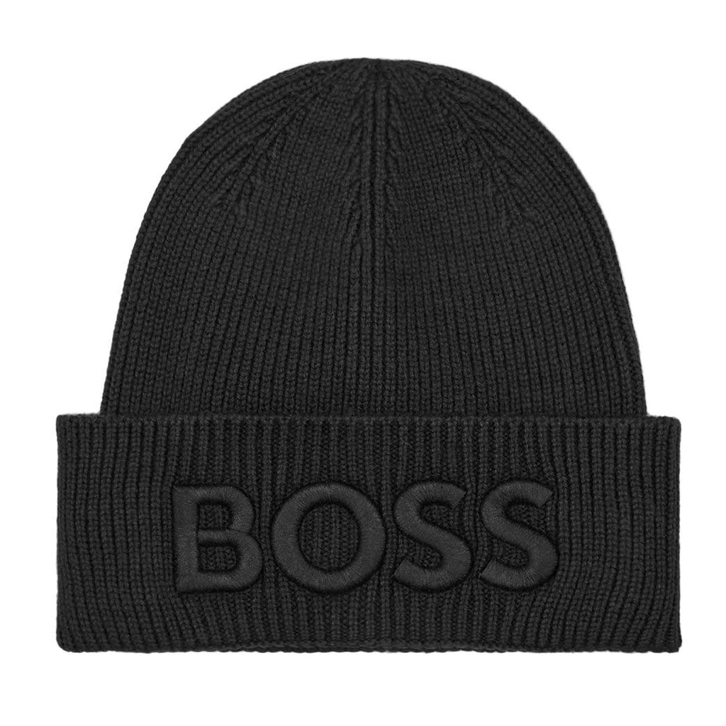 Hugo Boss | 50476440 AFox-1 Embroidered 3D Logo Knit Beanie Hat
