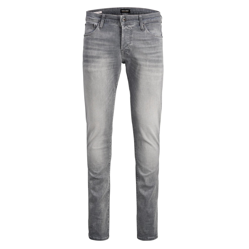 Jack Jones 7024 Glenn Icon Slim Fit Super Stretch Low Rise Denim Jean - Grey Wash