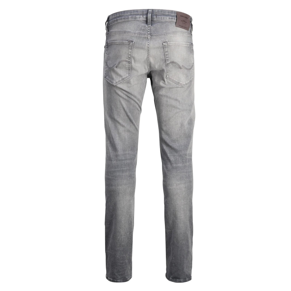 Jack Jones 7024 Glenn Icon Slim Fit Super Stretch Low Rise Denim Jean - Grey Wash
