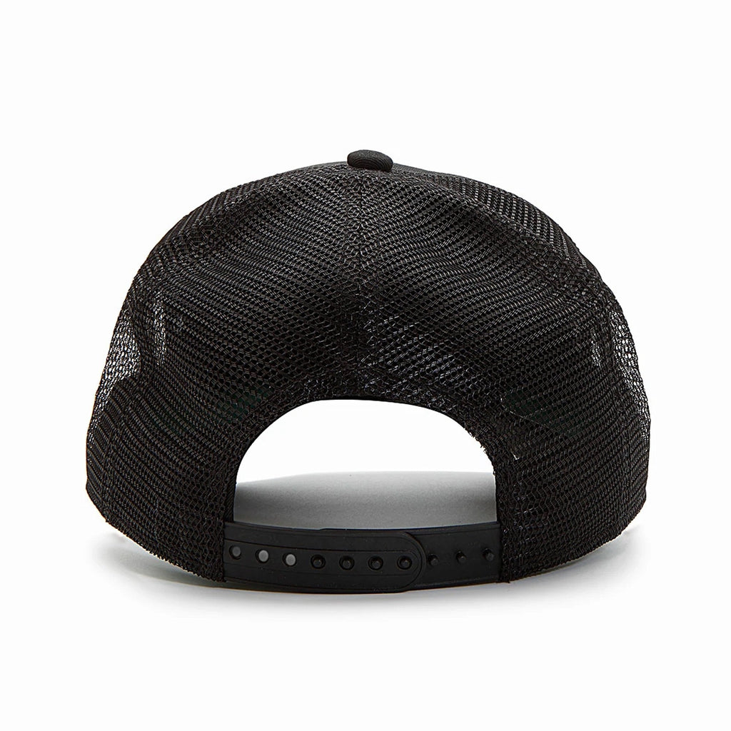 Christian Rose | CR004 Iconic II Trucker Mesh Baseball Cap - Black/Gold
