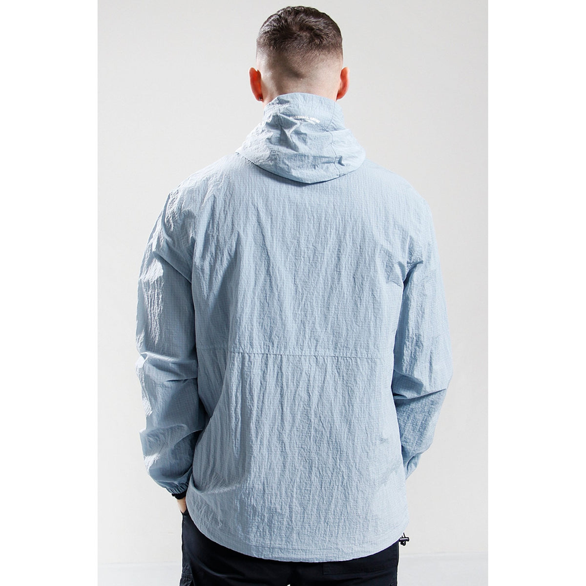 Marshall Artist | 0675A Nylon Ripstop Lauderdale Lightweight Shell Hood Jacket - Dusk Blue