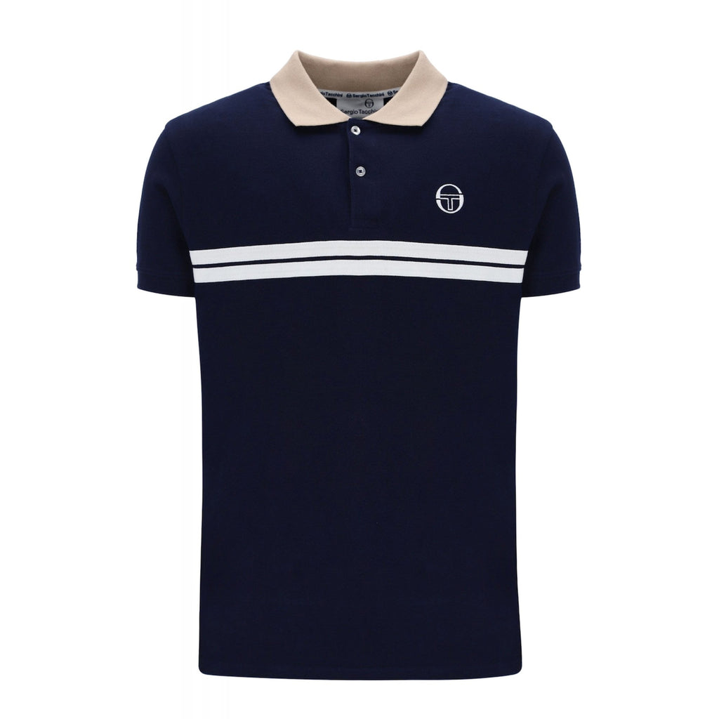 Sergio Tacchini | Supermac 4565 Contrast Double Stripe Polo T-Shirt