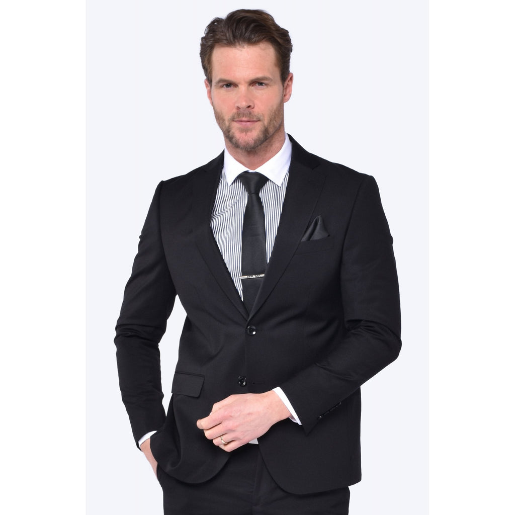 CB Classic Tailored Slim Fit Plain 2 Piece Suit