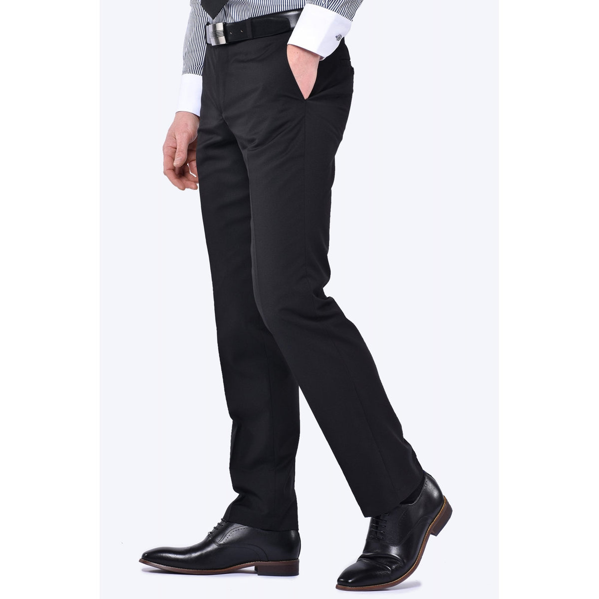 CB Classic Tailored Slim Fit Plain Trousers