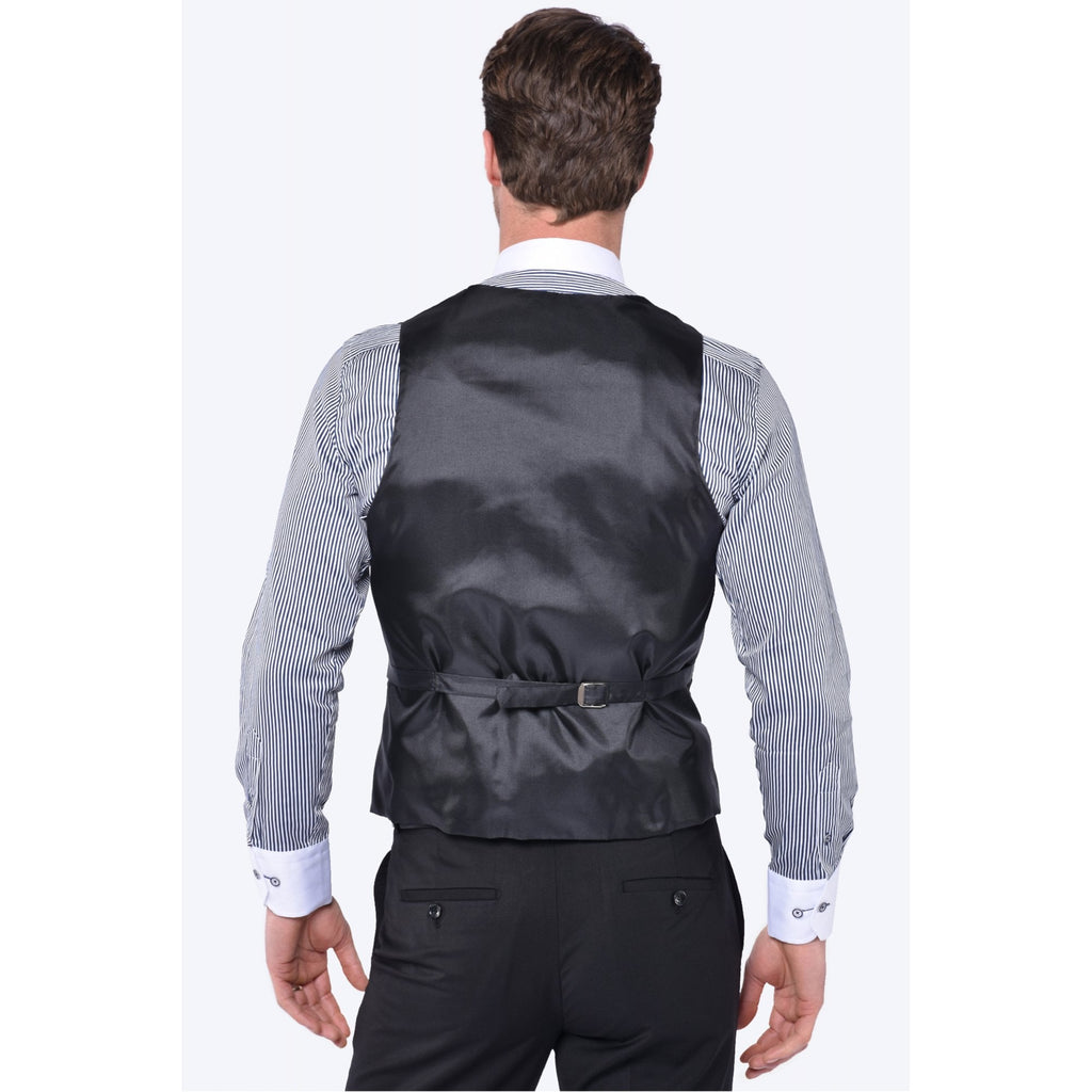 CB Classic Tailored Slim Fit Plain Double Breasted Waistcoat