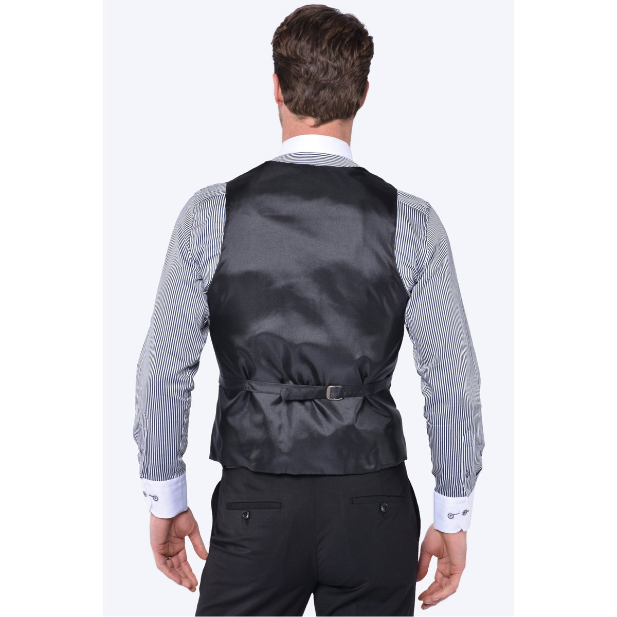 CB Classic Tailored Slim Fit Plain Double Breasted Waistcoat