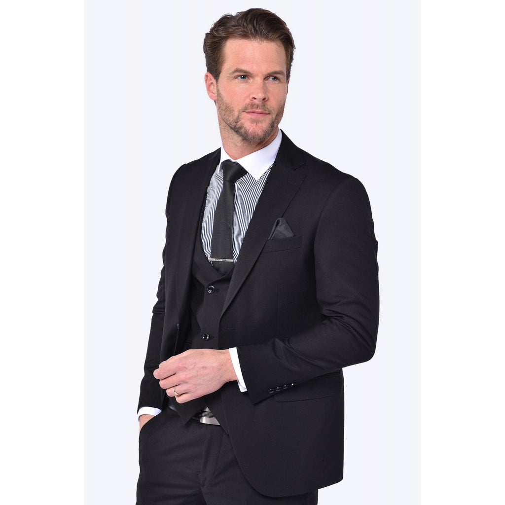 CB Classic Tailored Slim Fit Plain Double Breasted Waistcoat
