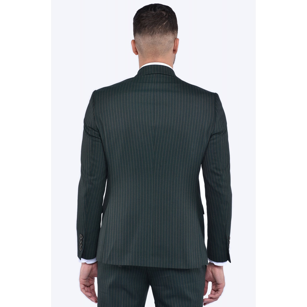 CB Greenwich Tailored Slim Fit Pinstripe Double-Breasted 2 Piece Suit