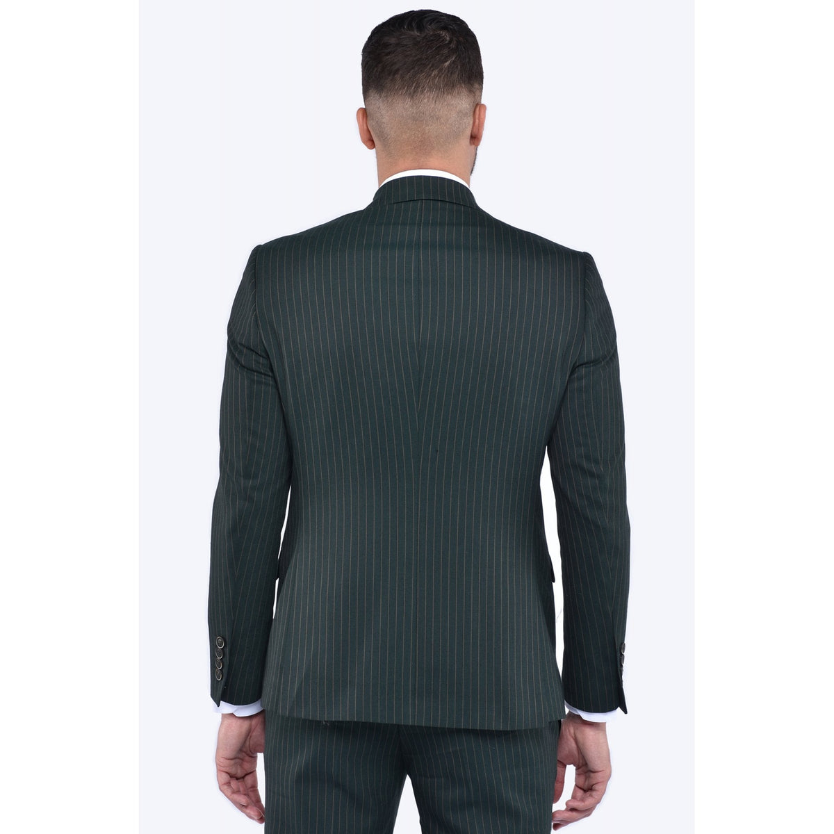 CB Greenwich Tailored Slim Fit Pinstripe Double-Breasted 2 Piece Suit