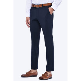 CB Waffles Tailored Slim Fit Textured Trousers
