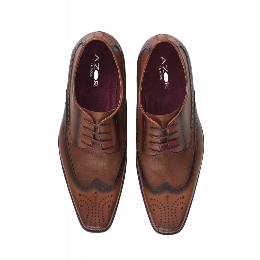 Azor Romano Formal Shoes - Tan