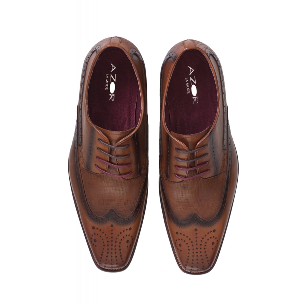 Azor Romano Formal Shoes - Tan