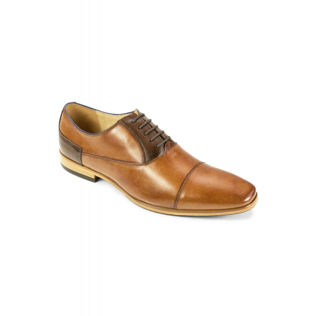 Azor Nero Formal Leather Oxford Shoes - Tan