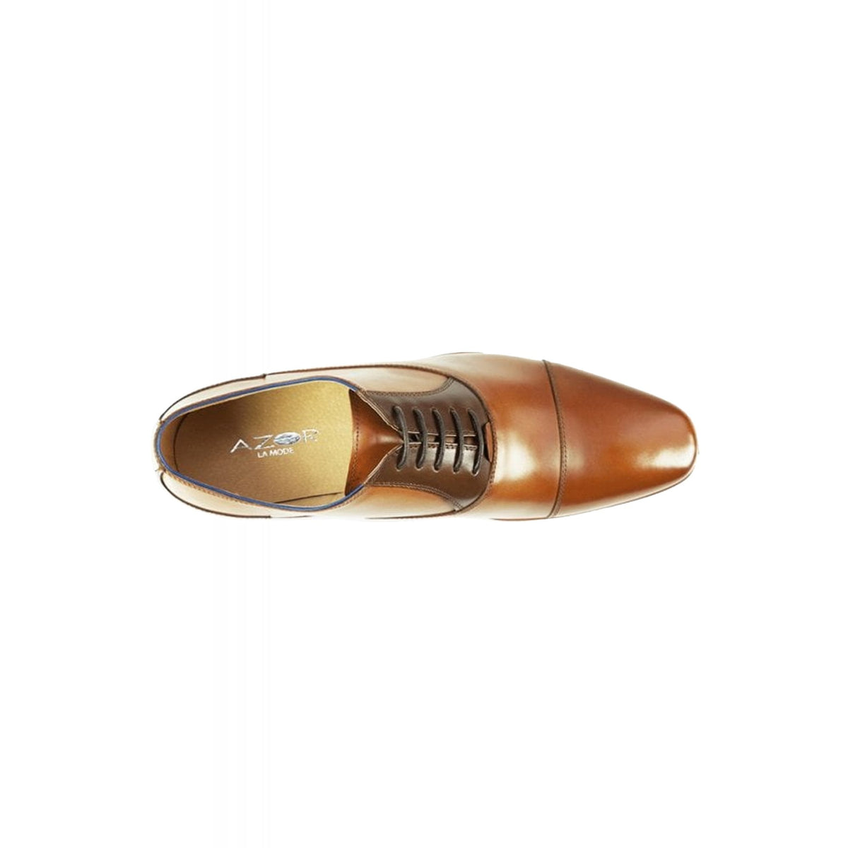 Azor Nero Formal Leather Oxford Shoes - Tan