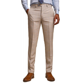 Cavani | Caridi Small Contrast Check Slim Fit Trouser