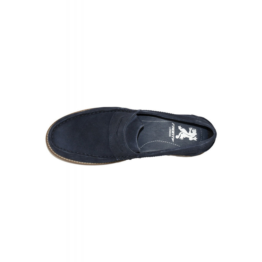 Front Jones Suede Tramlines Stitch Detail Slip-on Shoe