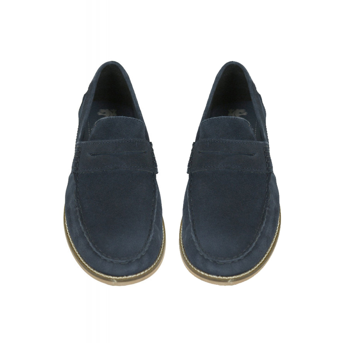 Front Jones Suede Tramlines Stitch Detail Slip-on Shoe
