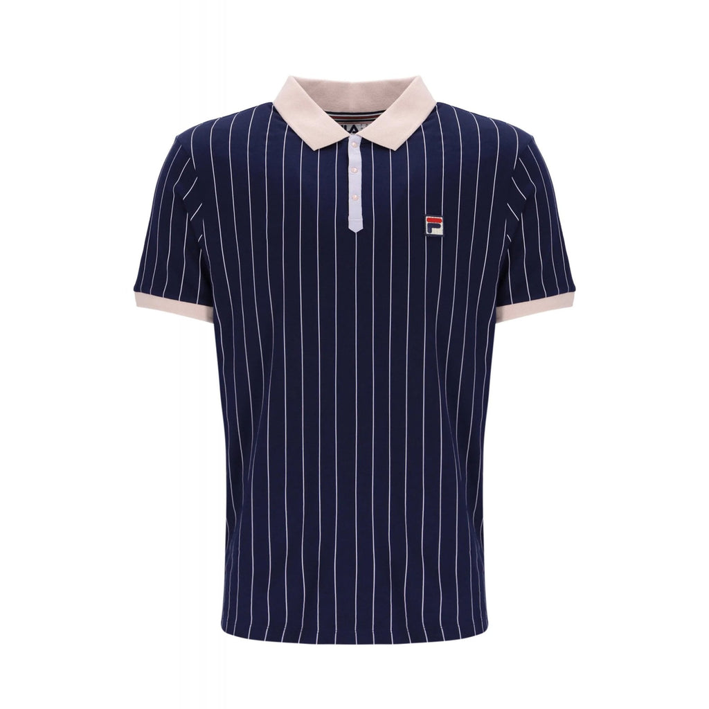 Fila Vintage BB1 LM1839AT Classic Striped Polo T-Shirt