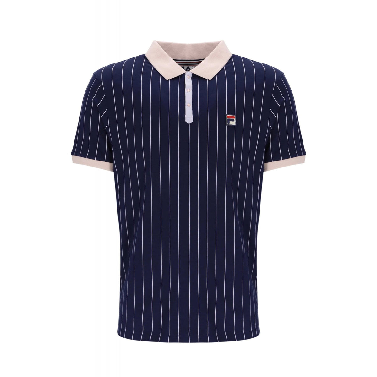 Fila Vintage BB1 LM1839AT Classic Striped Polo T-Shirt