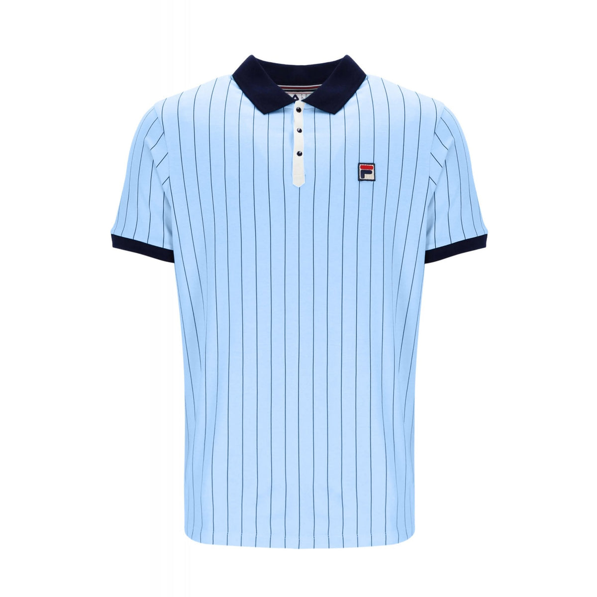Fila Vintage BB1 LM1839AT Classic Striped Polo T-Shirt