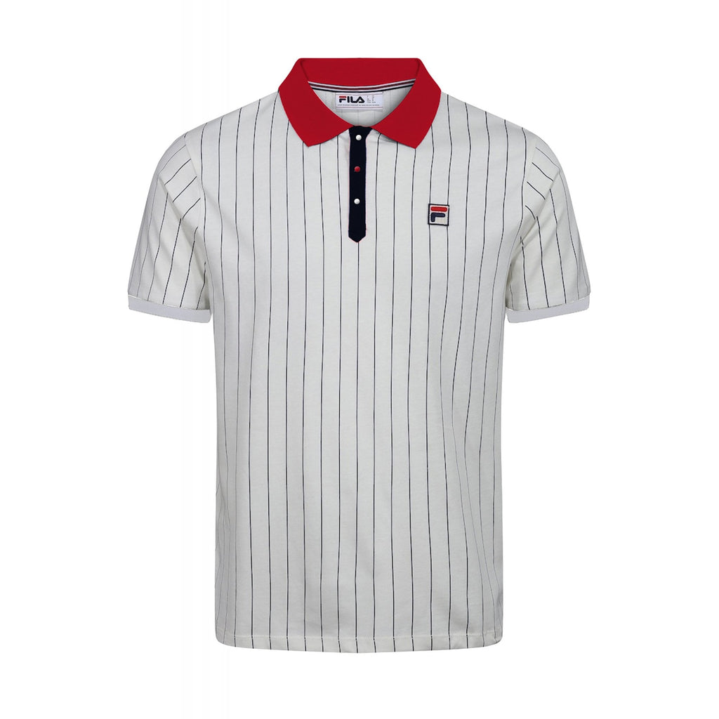 Fila Vintage BB1 LM1839AT Classic Striped Polo T-Shirt