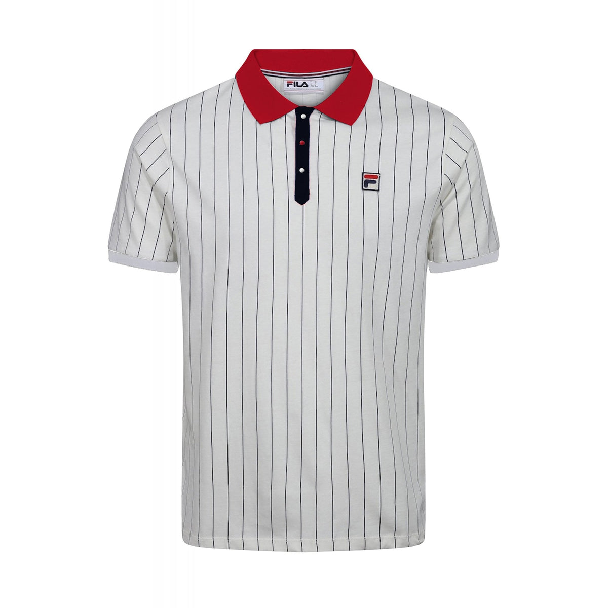 Fila Vintage BB1 LM1839AT Classic Striped Polo T-Shirt