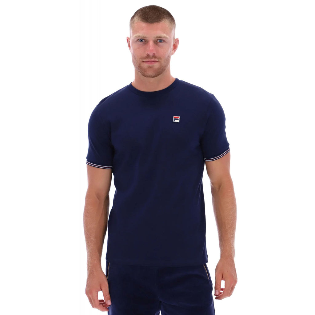 Fila Vintage Caleb F22MH005 Woven Stripe Half Sleeve T-Shirt