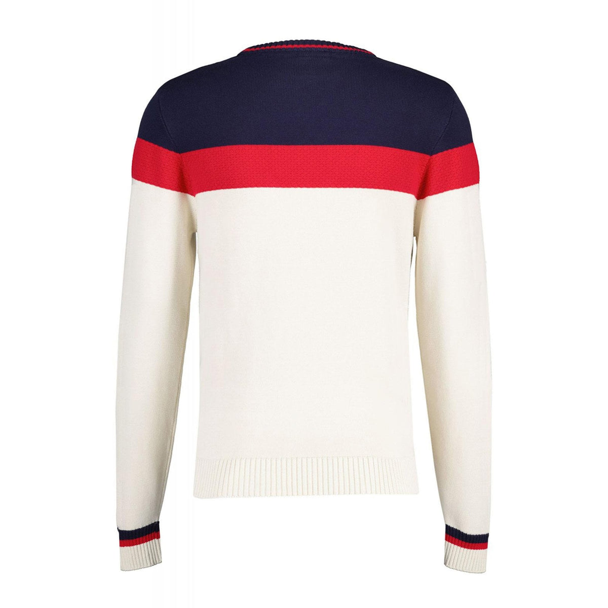 Fila Vintage Alden MH046 Textured Knit Colour Block Crew Jumper