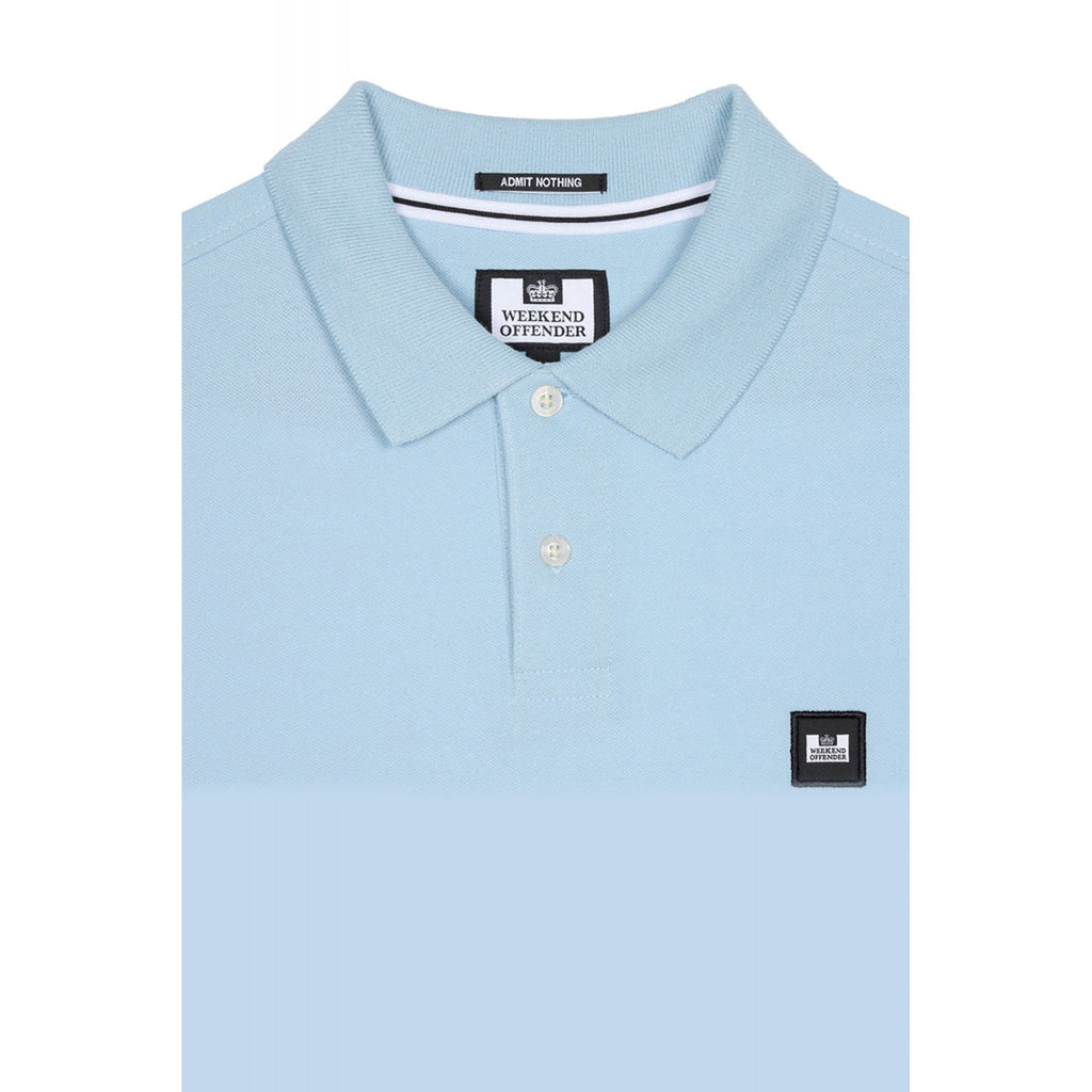 Weekend Offender 2301 Caneiros Small Badge Pique Polo Half Sleeve T-Shirt