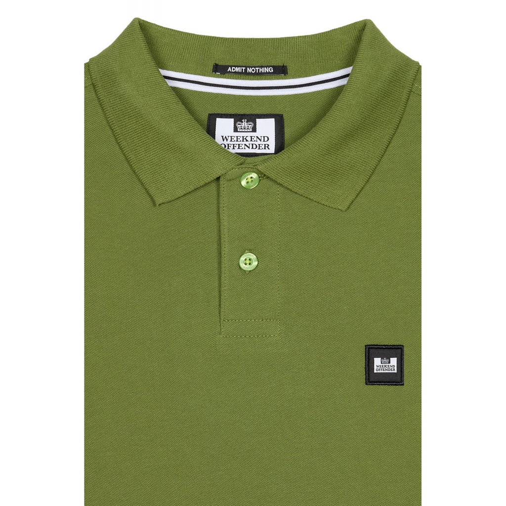 Weekend Offender 2301 Caneiros Small Badge Pique Polo Half Sleeve T-Shirt