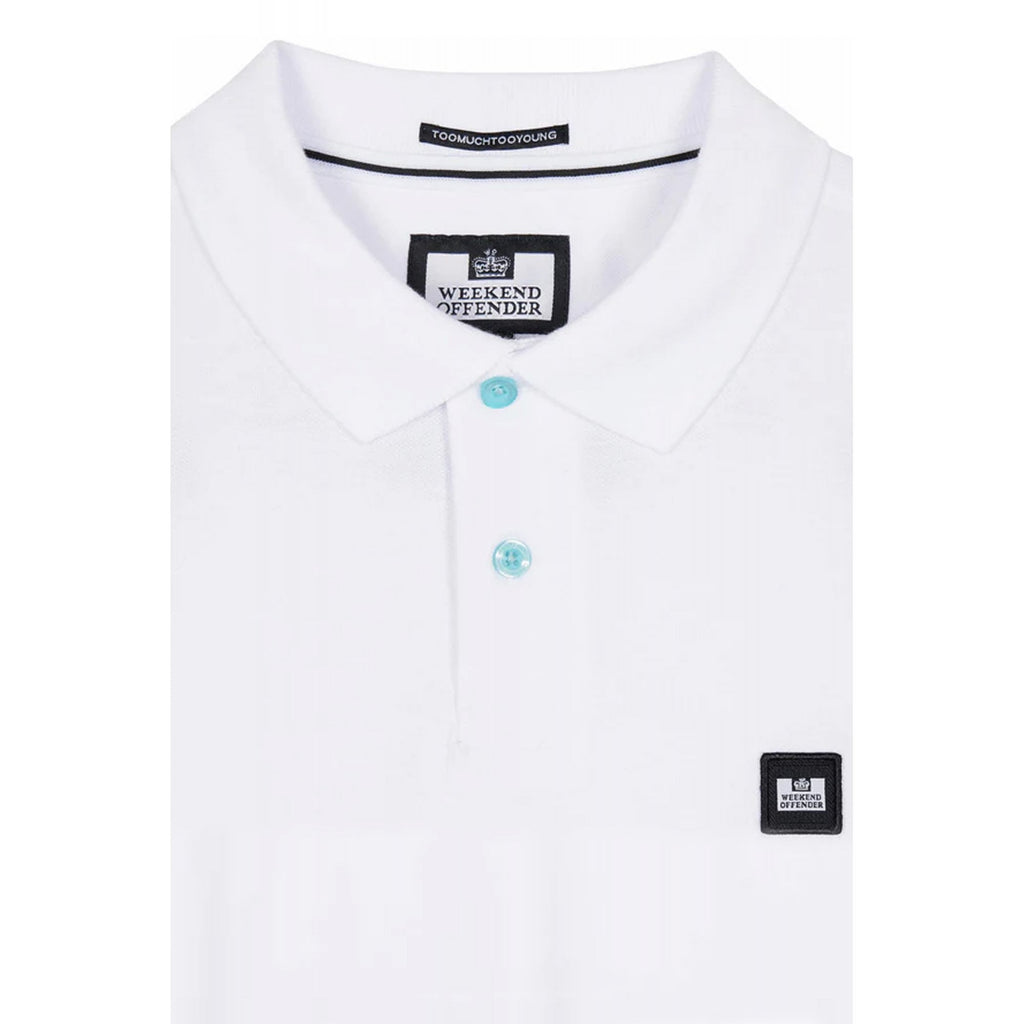 Weekend Offender 2301 Caneiros Small Badge Pique Polo Half Sleeve T-Shirt
