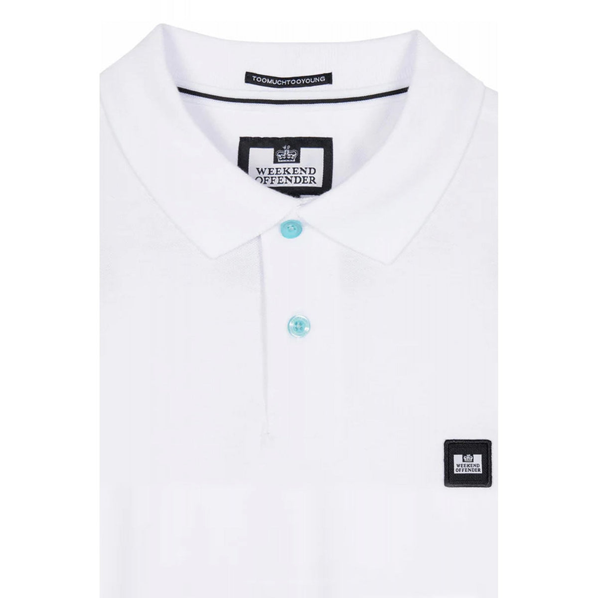 Weekend Offender 2301 Caneiros Small Badge Pique Polo Half Sleeve T-Shirt