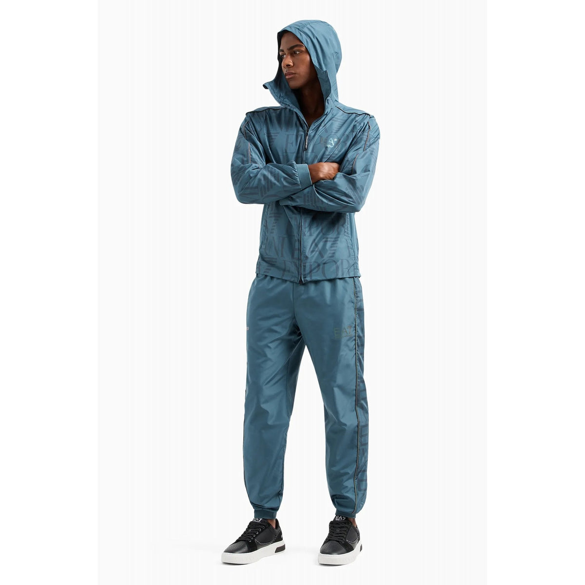 EA7 | Emporio Armani 3DPV04 PNP6Z Dynamic Athlete Logo Print Tracksuit Set - Stargazer