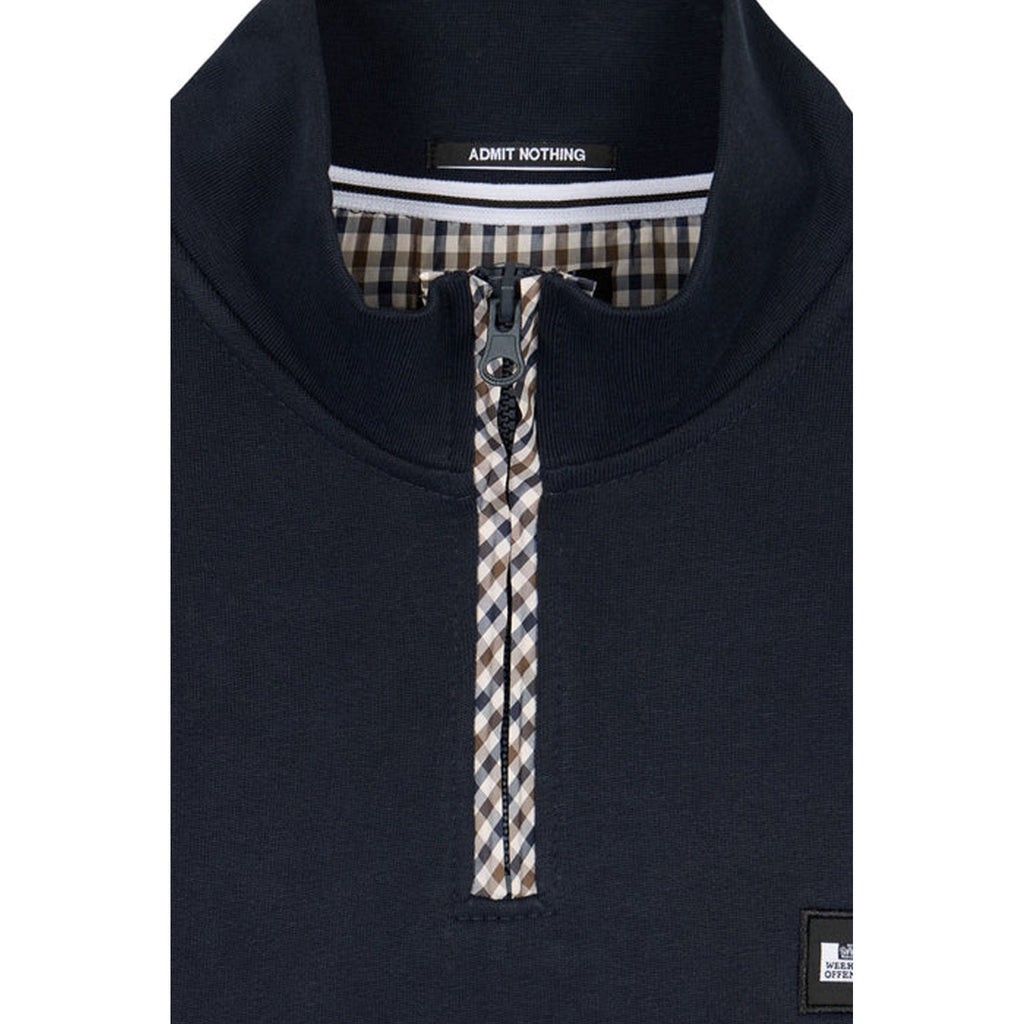 Weekend Offender SW3A17 Matisa Quarter Zip Long Sleeve High Neck Sweat Top