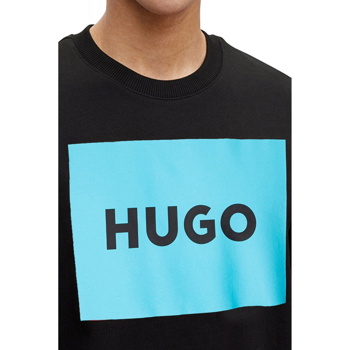 Boss 50467944 Duragol222 Aqua Box Logo Crew Sweat Top - Black