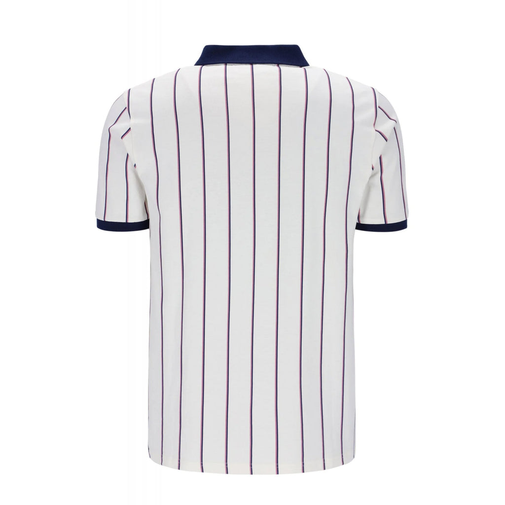 Fila Vintage Brett MH036 Classic Double Stripe BB1 Inspired Polo T-Shirt