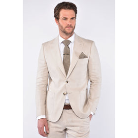 CB Bahama Tailored Slim Fit Linen 2 Piece Suit