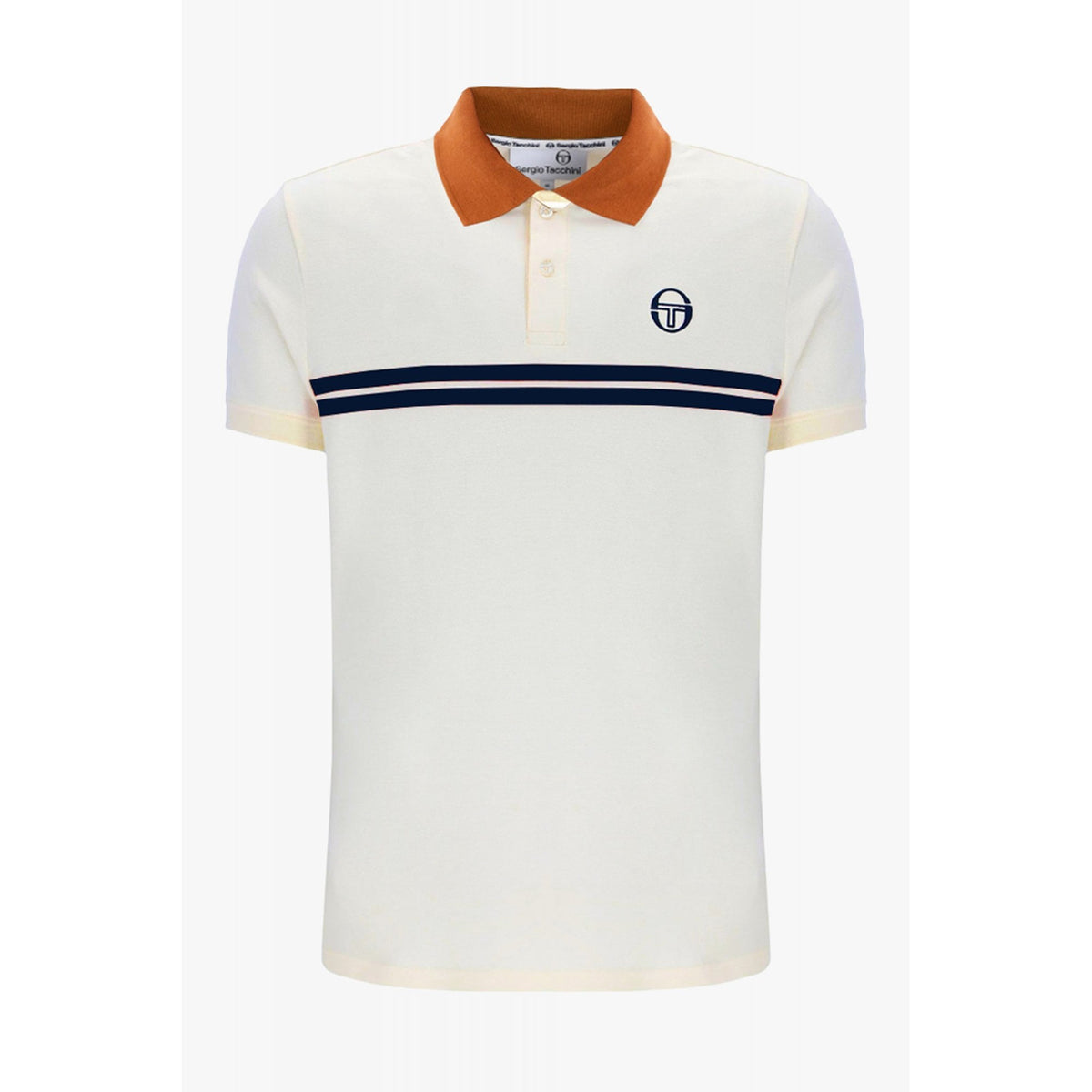 Sergio Tacchini | Supermac 4565 Contrast Double Stripe Polo T-Shirt