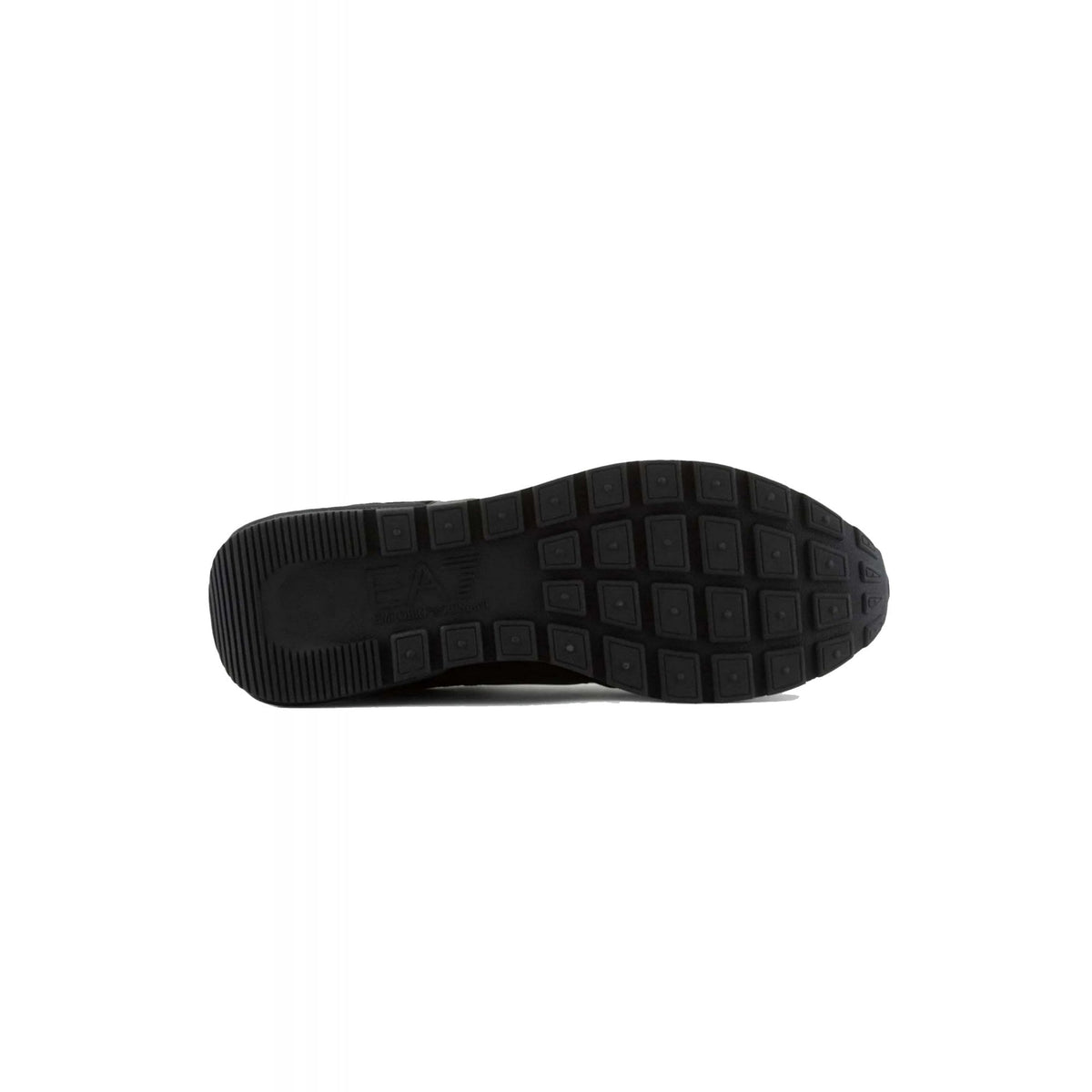 EA7 | Emporio Armani X8X151 XK354 Woven Fabirc Suede Running Style Trainer - Black/White