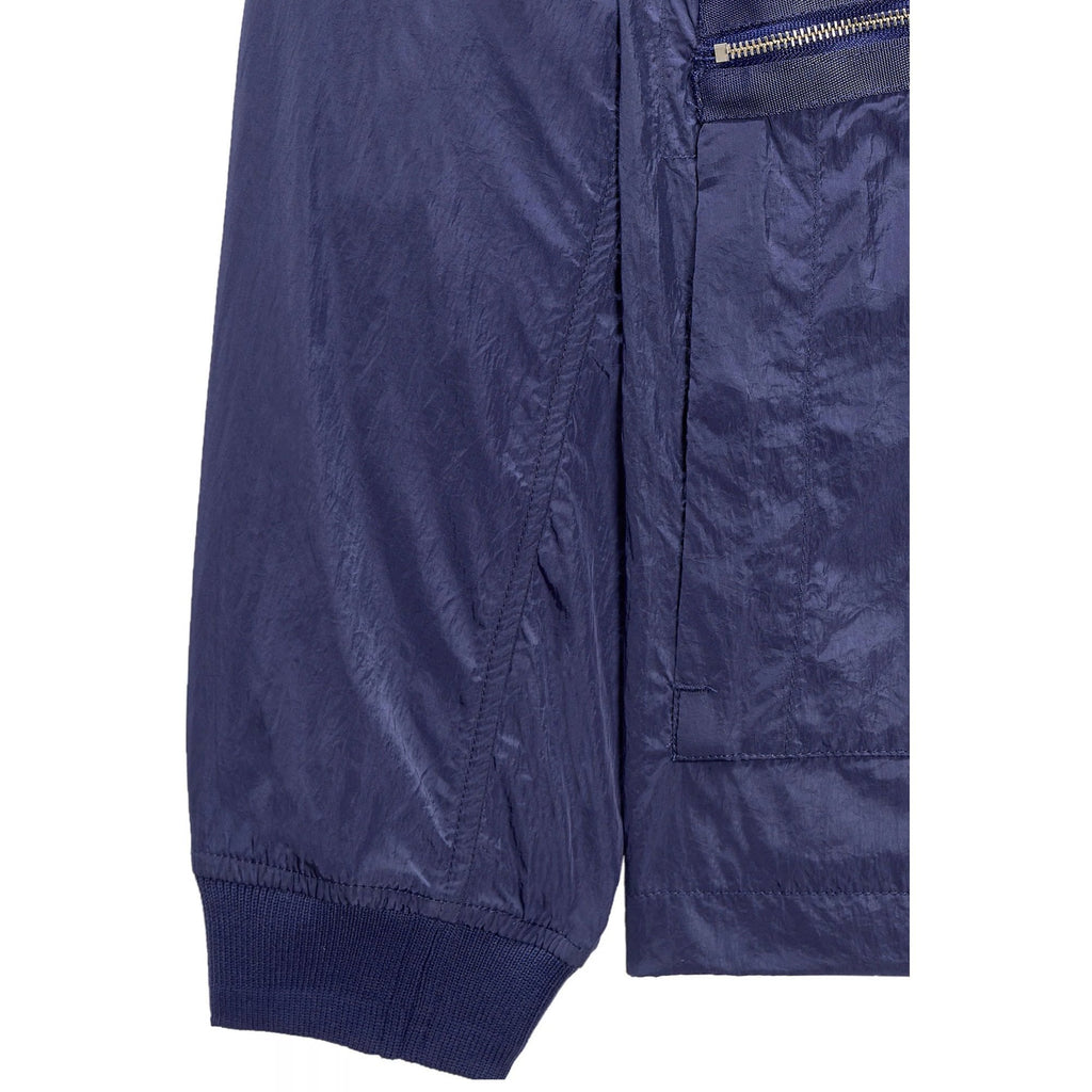 Weekend Offender 2403 Zingaro Lightweight Nylon Collar Jacket - Navy