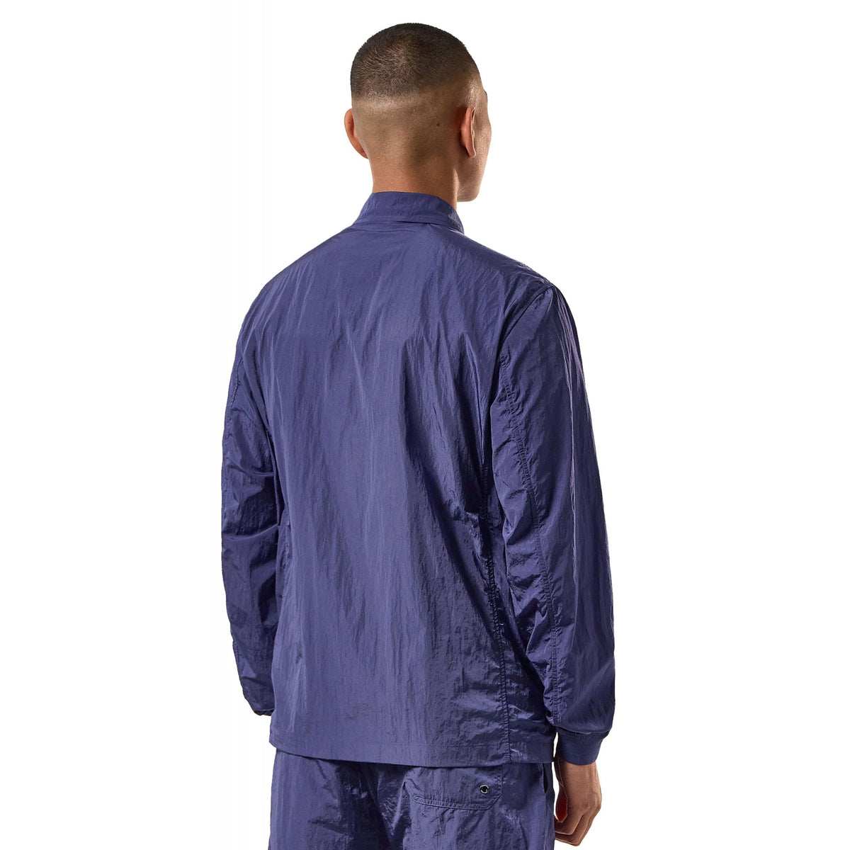 Weekend Offender 2403 Zingaro Lightweight Nylon Collar Jacket - Navy