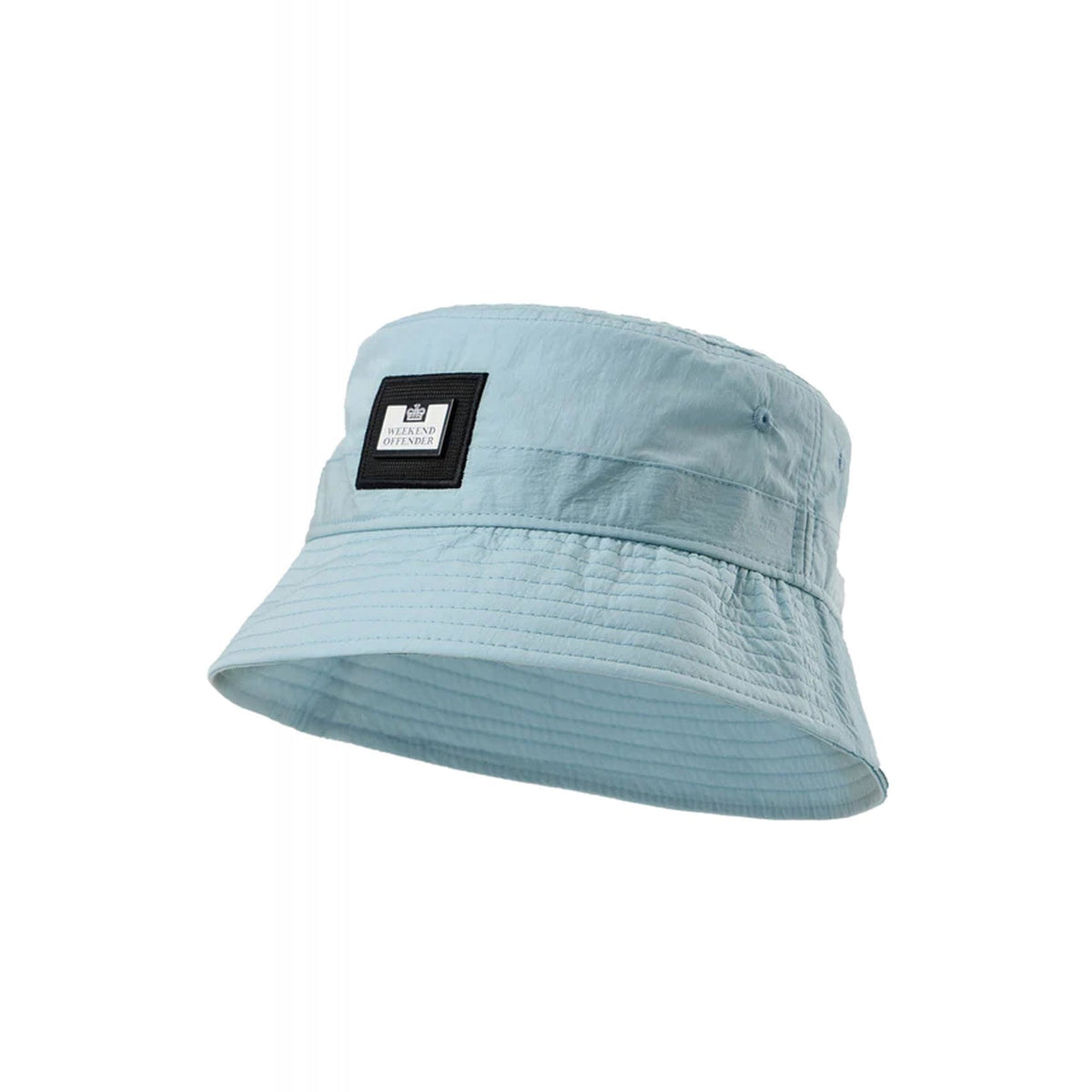 Weekend Offender 2201 Long Beach Embossed Metal Badge Nylon Bucket Hat
