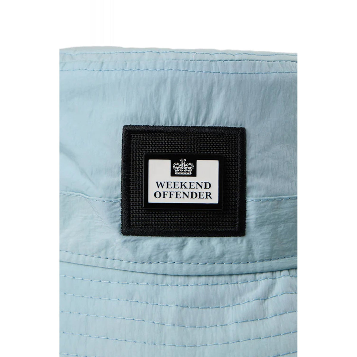 Weekend Offender 2201 Long Beach Embossed Metal Badge Nylon Bucket Hat