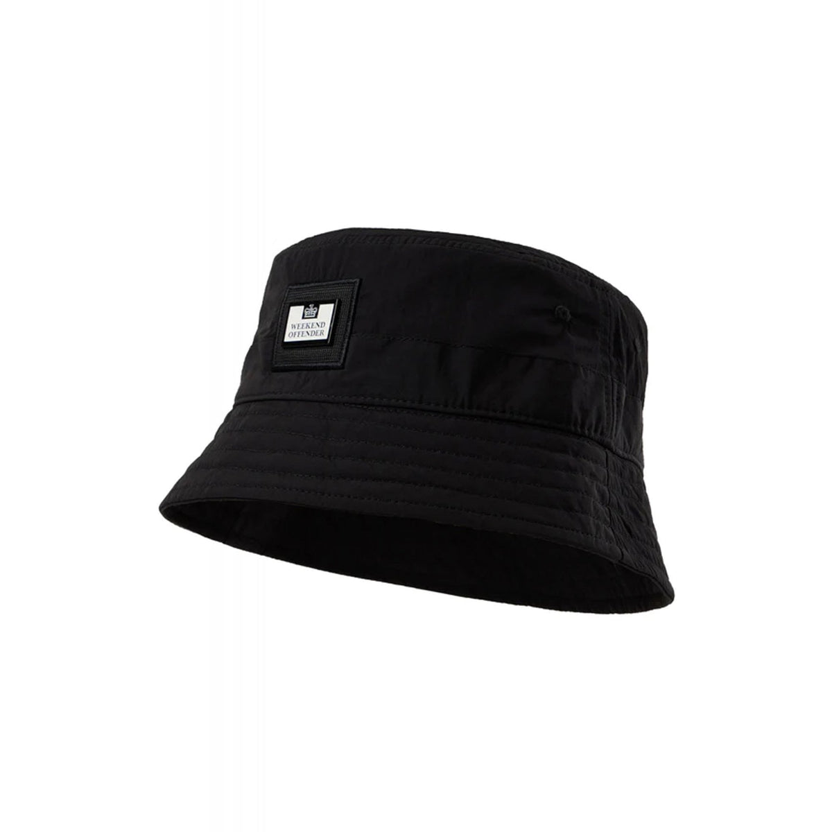 Weekend Offender 2201 Long Beach Embossed Metal Badge Nylon Bucket Hat