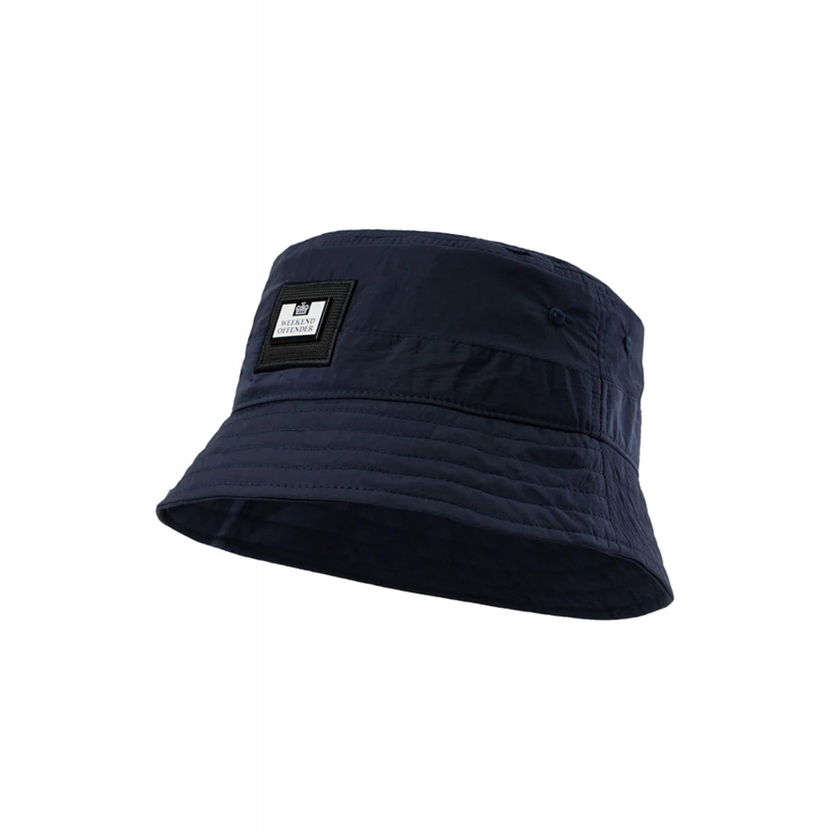 Weekend Offender 2201 Long Beach Embossed Metal Badge Nylon Bucket Hat